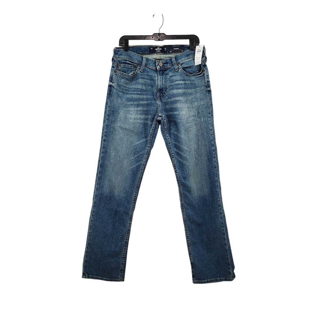 Hollister Men's Epic Flex Cotton Blend Straight Leg Jeans